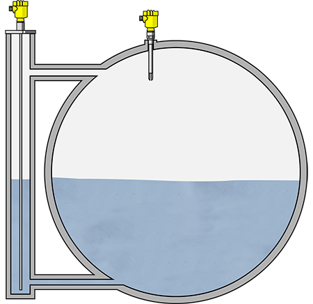 Füllstandmessung und Grenzstanderfassung im Ammoniakabscheider