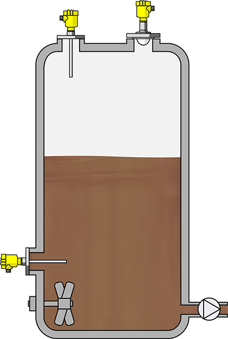 Mesure et détection de niveau dans un réservoir tampon