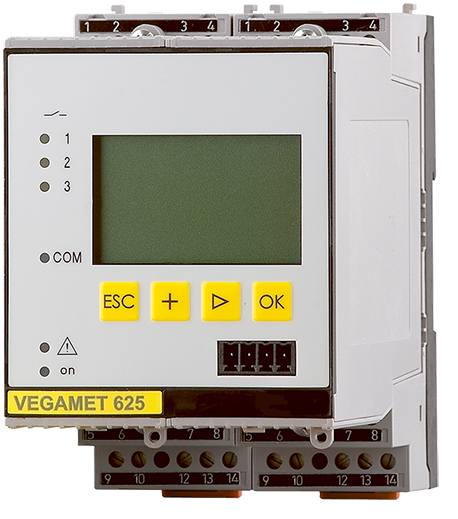 VEGAMET 625 - Controlador e instrumento de visualización para sensores de nivel